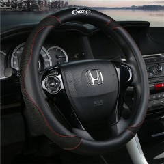 新款夏季汽車方向盤(pán)套四季通用型冰絲汽車把套鑲鉆汽車方向盤(pán)套女
