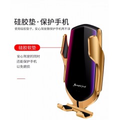 車載無線充電器 三件套車載手機(jī)支架，數(shù)據(jù)線，手機(jī)無線充電感應(yīng)器 包郵